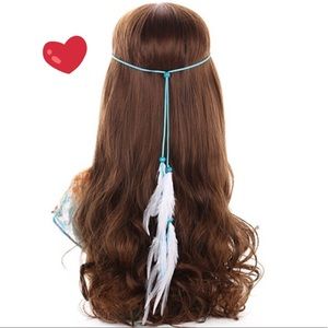 Feather tassel headband